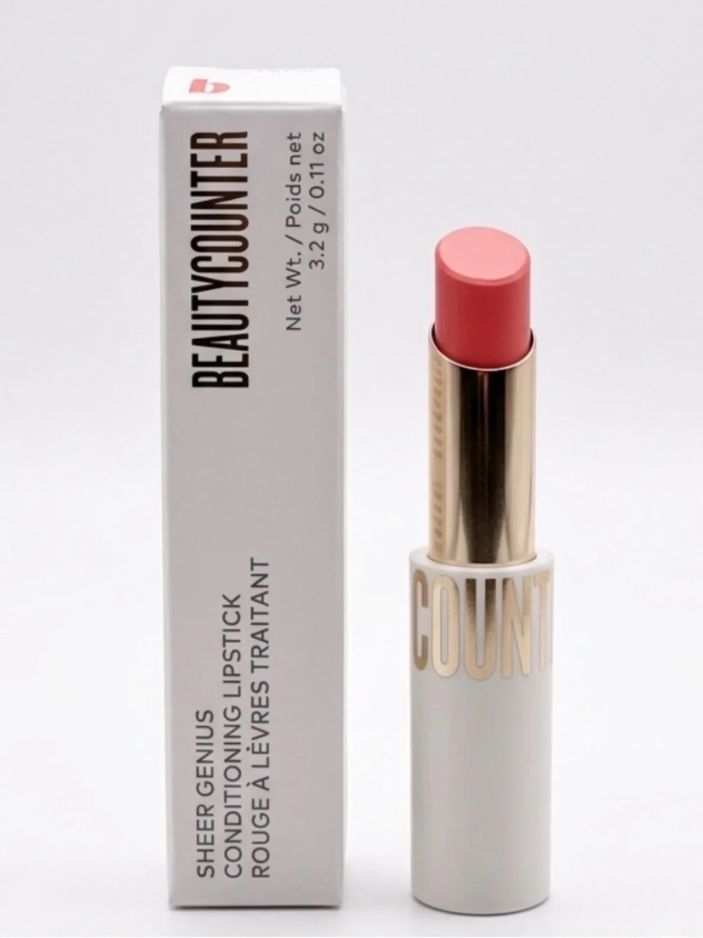 Beautycounter Sheer Genius Conditioning Lipstick- Petal